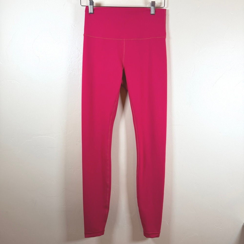Lululemon Wunder Train High Rise Tight 31" Women's 8 Pink Dragonfruit Active Gym